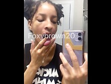 Incomparable Foxybrown2025's cum swallow video