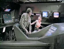 Galaxy Of Terror All Scenes of the Lady who was by Giant Worm