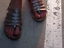 Female Feet And Toes With Sandals