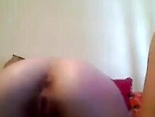 Spanish girl plays with her friend's ass on cam