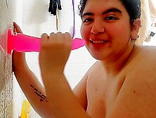 Wife Waits For Husband.  Sucks On Dildo And Fucks Wet Pussy (close Up)