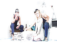 Pale-Skinned Vixen Has First DP Sex