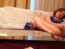 Peeking At My Stepmom Masturbating On Couch