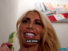 She Loves Money more than Anything - Blonde Australian Fucked On The Stairs Tori Cummings