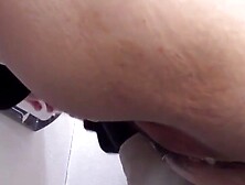 Japanese teenies' bathroom pee fest on closeup camera
