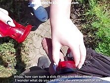 The Mistress Jerks Off A Guy In A Chastity Belt