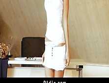 Young whore banged by 6 old guys