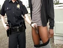 Black worship white feet and sexy brunette in lingerie Break-In