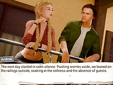 Step-sister gets mutual masturbation and a big dildo in this uncensored hentai game!