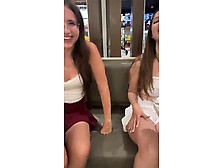 best friends lick each other pussy in public