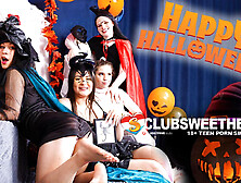 Trick or Treat? Spooky Lesbians Cumming for ClubSweethearts
