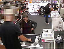 Spex shoplifter pov facialized by pawn broker