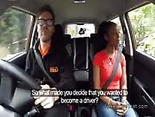 Fake Driving Instructor Bangs Ebony