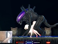 DOGGYSTYLE HARD-CORE SEX WITH A HUGE ALIEN - ALIEN QUEST EVE
