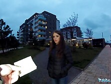 Public Agent Hawt shy Russian honey banged by a stranger