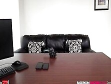 BRCC - 19yo Red Haired Getting Both Her Holes Dicked and Toyed in Casting!