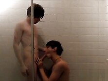 Twink Boys Play In The Shower