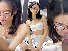 The most innocent girl on the channel gives her first BJ in front of a camera to gain subscribers