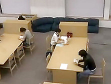 Japanese College Girl Get Fucked And Facial On The Library Toilet