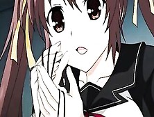 Teen with big tits schoolgirl gives blowjob and cumshot | Anime hentai