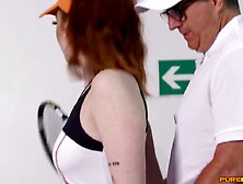 Ellie Louise,  Roxi Keogh and Sofia Rex Tennis Tent