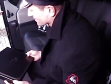 Ukrainian Bombshell Sara Hightail Rides Her Driver's Dick In Car During Roadtrip