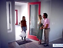 Milf and stepdad share 19 year old step-daughter