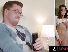 DEVILS FILM - Sexy Sweetheart Natalie Brooks Caught Her In-Law Fapping And This babe Finishes The Job