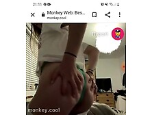 [Monkey] Bubblebutt Teen Plays With Tits