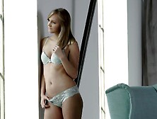 Sensual teen blonde in boyshort panties needs cock in her ass