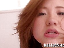 Alice Ozawa is featured with a long and hard manmeat facialed in hair,  in a video labeled as JAV XXX.