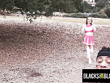 College Cheerleader Gangbanged By Rival Football Team - Blacksonblondes