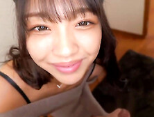 Two Asian Cutie Blowing A Lucky Dude In Pov-Style Video