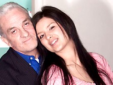 Cute young angel with round ass Katie Oliver enjoys old VS young sex