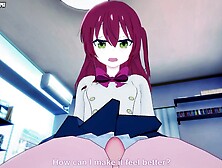 Ikuyo Kita from Bocchi the Rock! Gives You A Footjob Asian cartoon POINT OF VIEW