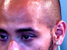 Leo Forte works over Coopers muscle ass,  stretching and sliding all the way!