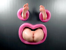 Gloryhole Fuck that Ass Through the Wall until Her Foot Shake