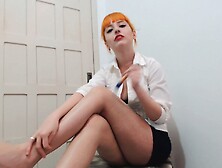 schoolteacher Penny humiliating you JOI -Foot fetish