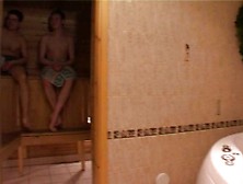 Lera In The Sauna With Guys