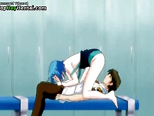 Busty kinky college girl gets face cumshot