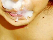 Indian Stepmom Shucking Stepson's Big Dick & eats cum