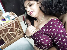Vaishnavy Mallu Couple Hot Saree Removal - Boobs Kiss,  Ass Licking,  and Hard Fuck in Bedroom