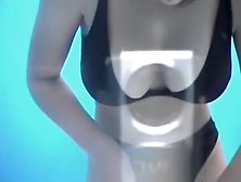 Real teens changing their bikinis in the beach cabin (18+)