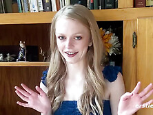 Blonde American Girl Enjoys Rope Bondage - real girlfriend teasing solo