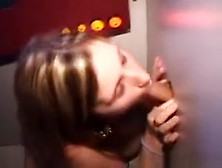 Pretty Blonde Amateur Wears Facial At A Glory Hole