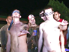 College Amateurs Hazed Outdoors By Queer Frat