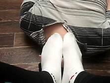 Verified Amateurs - Femdome Slave In Handcuff Worship Sport Socks Mistress