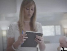 Brett uses her pussy to get even with her boss