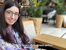 The nerdy slut with glasses turned out to be a nymphomaniac and a dude of jizz on her face