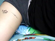 femboy down bad moans like a girl while fucking pillow